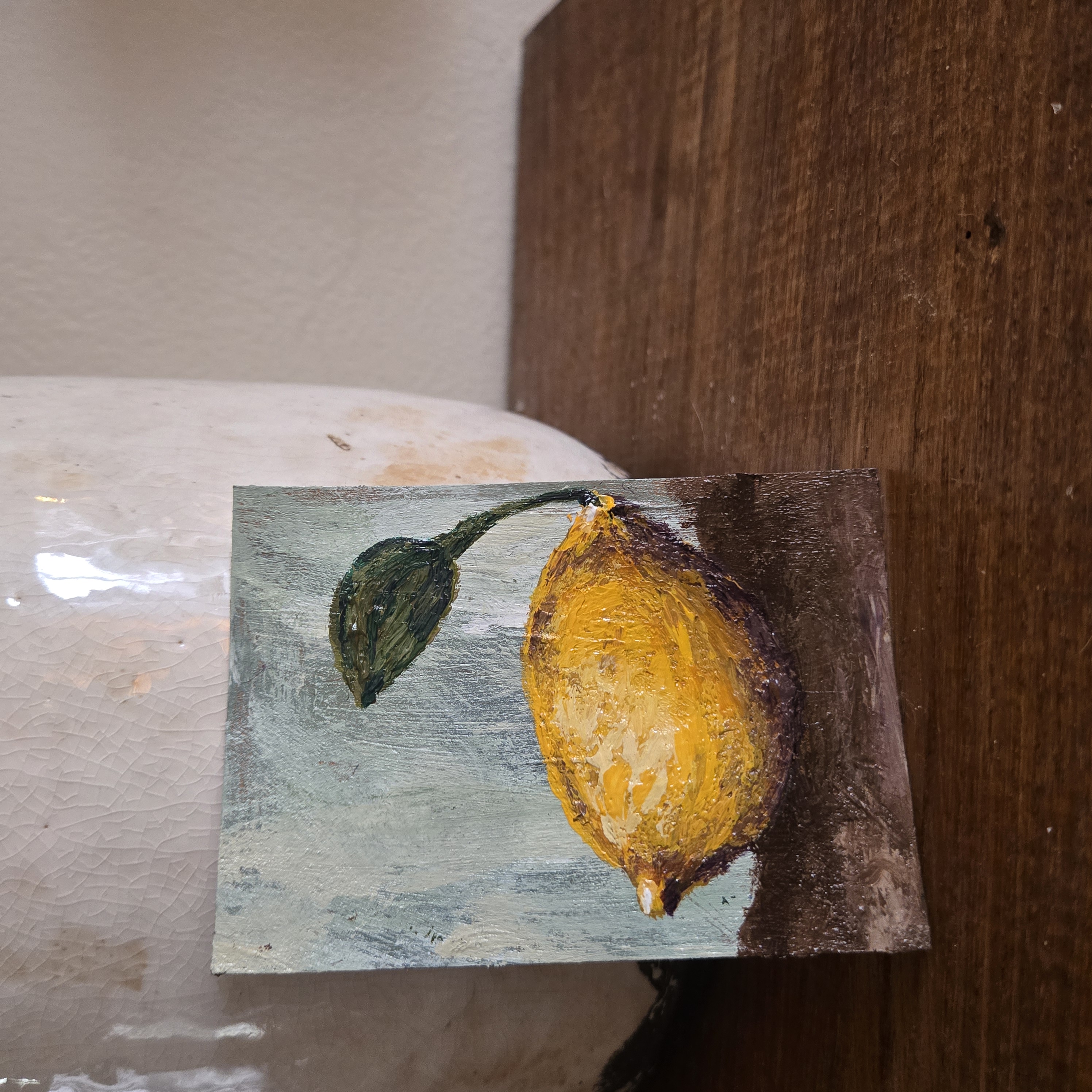 Lil Lemon No.8 aceo art card thumbnail 2