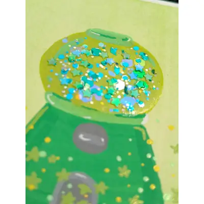 Emerald Candy Surprise aceo art card thumbnail 4