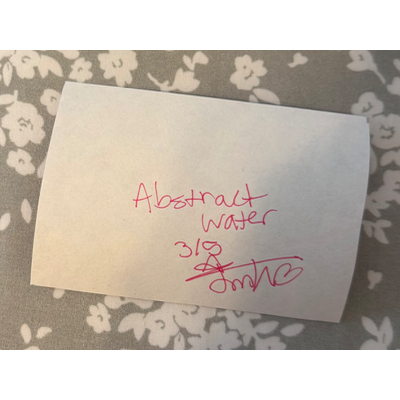 Abstract Water 3/5 aceo art card thumbnail 2
