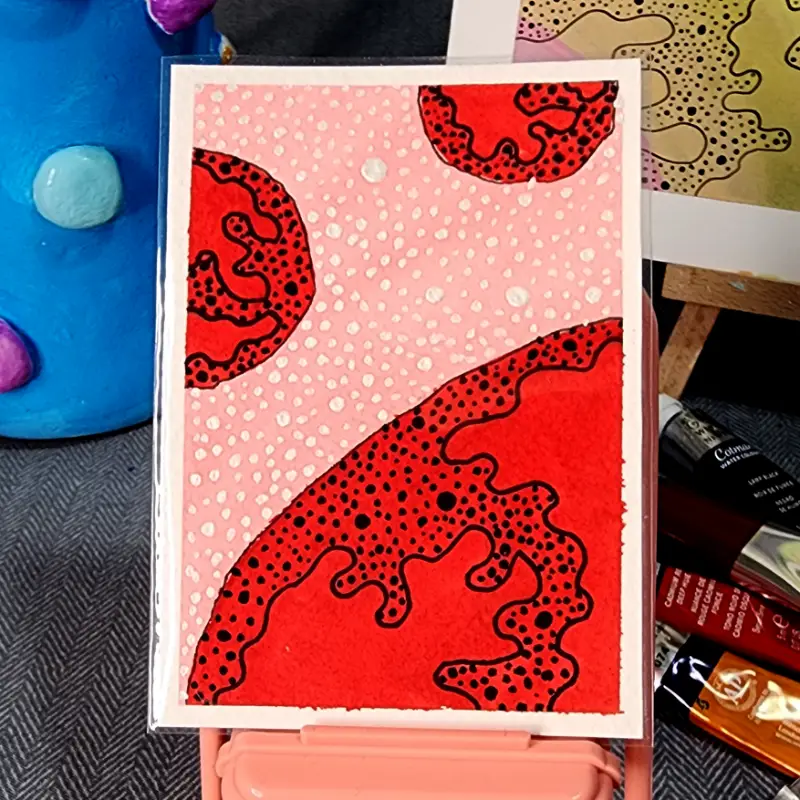 Red Planet aceo art card