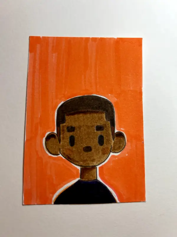 Portrait 10 aceo art card