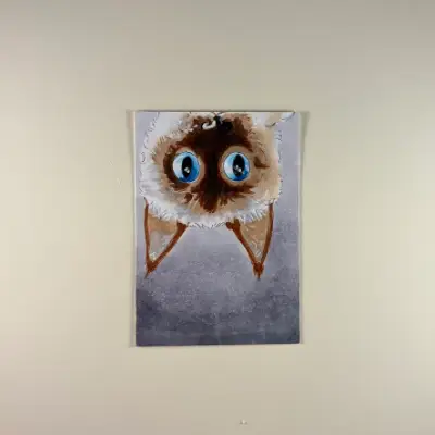 Siamese Cat aceo art card thumbnail 1