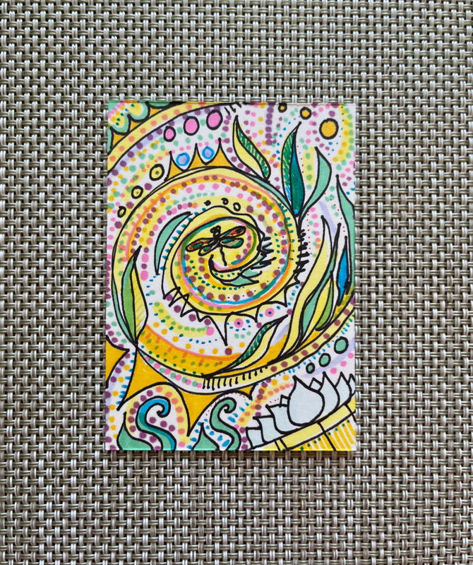 “Deeper Thoughts” aceo art card