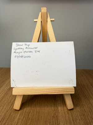 Slow Trip Original ACEO by Lyndsay Aznaurov aceo art card thumbnail 2