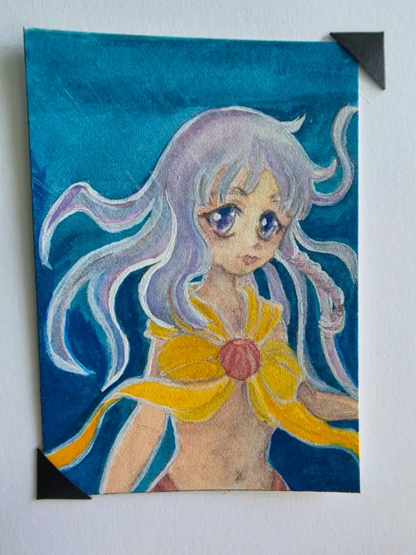 Waiting for you at the bottom aceo art card