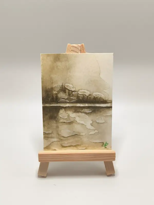 Whispering Pines aceo art card