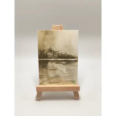 Whispering Pines aceo art card thumbnail 1
