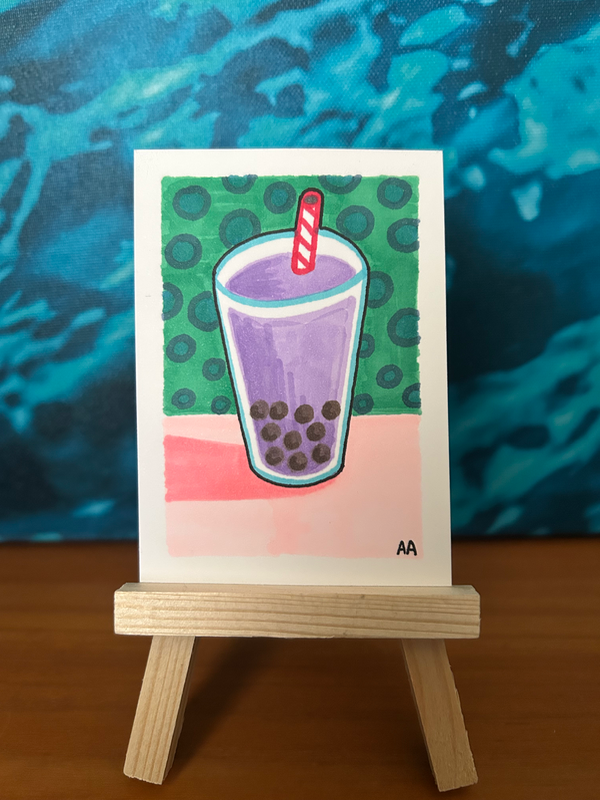 Boba aceo art card