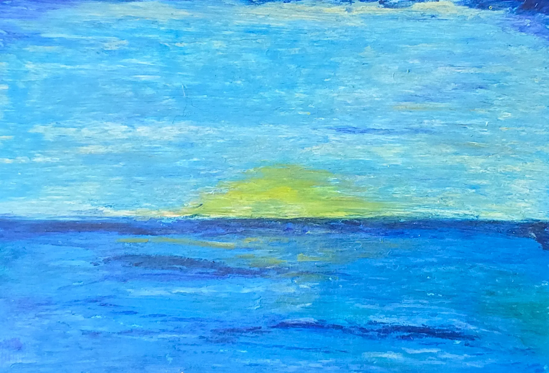 Ocean breeze aceo art card