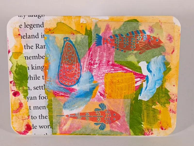Collage #38 aceo art card