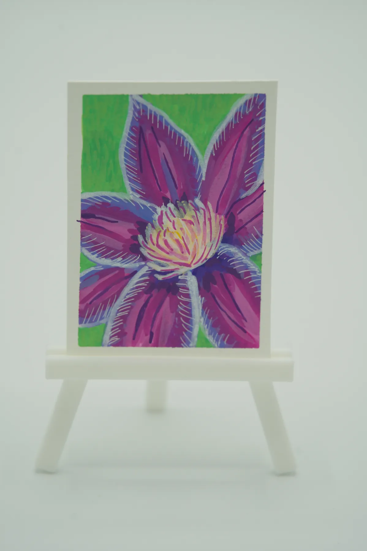 Clematis aceo art card