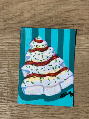 Tree-mendous Treat aceo art card thumbnail 3