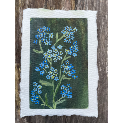 Forget-me-not, please. aceo art card thumbnail 3
