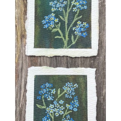 Forget-me-not, please. aceo art card thumbnail 2