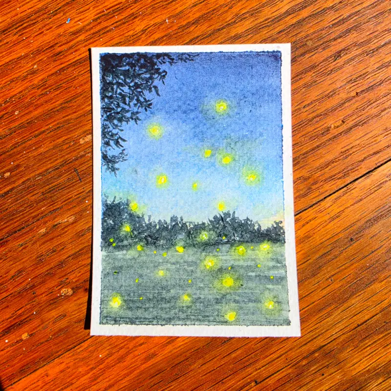 Firefly Field aceo art card