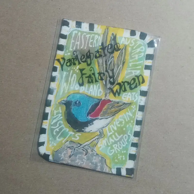 Birds aceo art card