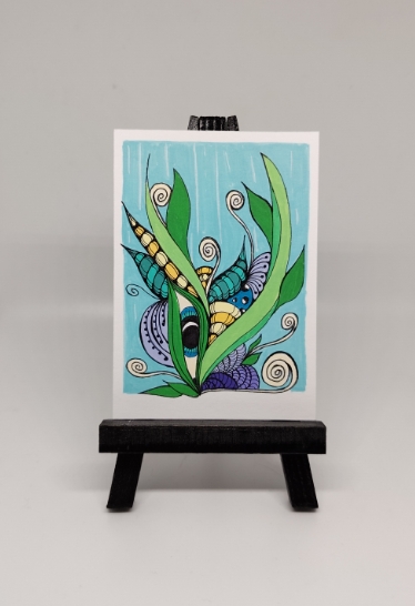 Watch Out For Snails aceo art card
