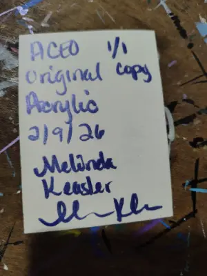 Crystal ball aceo aceo art card thumbnail 2