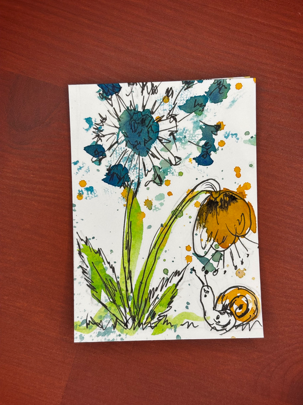 Garden Dance aceo art card