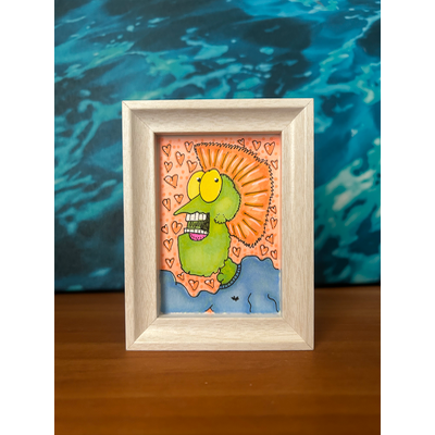 Wizard Selfie aceo art card thumbnail 3