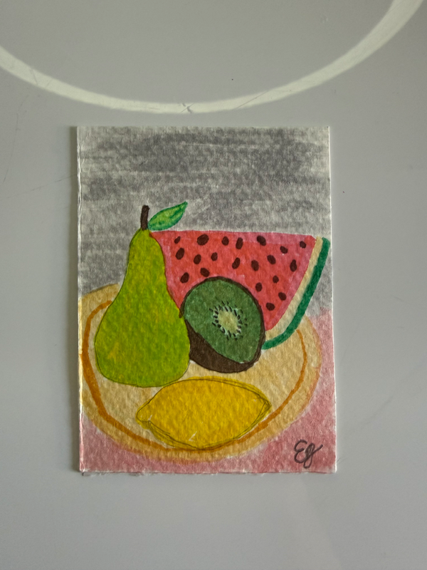 “Summer Fruit” aceo art card