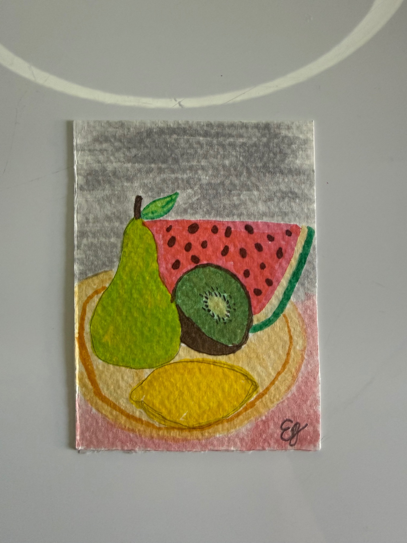 “Summer Fruit” aceo art card