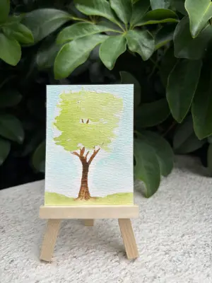 Silent Strength aceo art card thumbnail 2