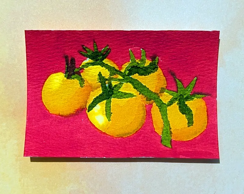 Sunshine Tomatoes aceo art card