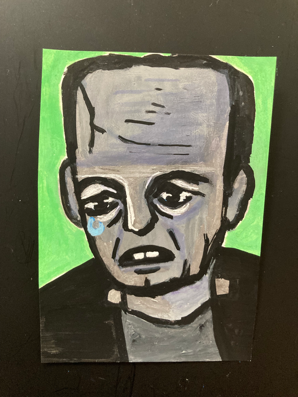 Frankenstein’s Creature aceo art card