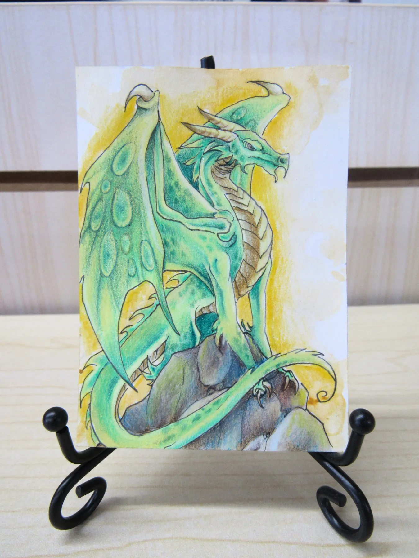 Guardian of the Cliffs aceo art card