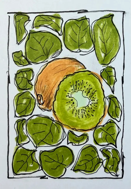 Kiwi aceo art card