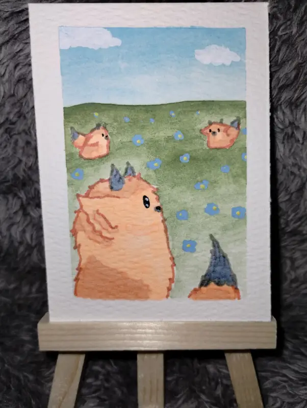 If I discover aceo art card