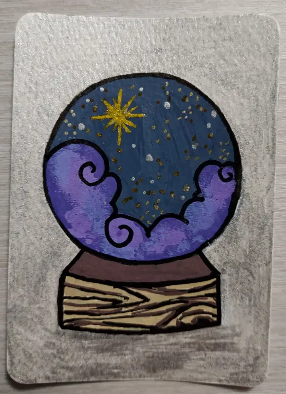 Crystal Sky aceo art card