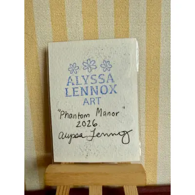 Phantom Manor aceo art card thumbnail 3