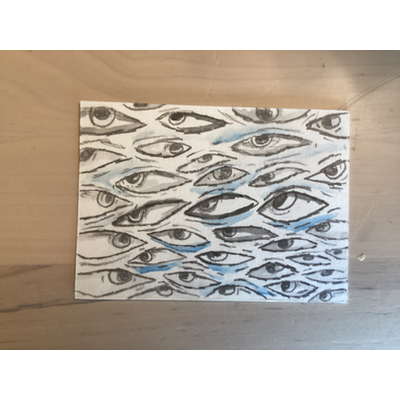 Watching aceo art card thumbnail 1