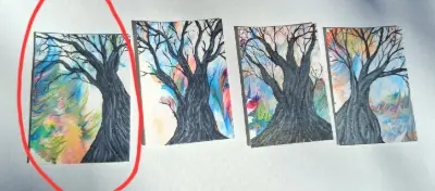 Dream Tree #4 Of 4 aceo art card thumbnail 3