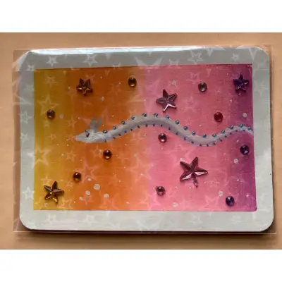 Sunset Starling aceo art card thumbnail 2