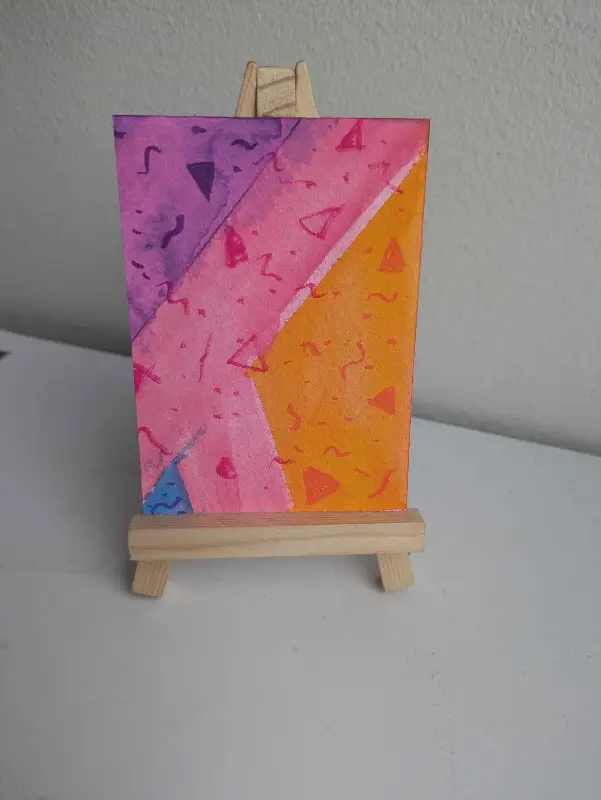 Funky Floor #1 aceo art card