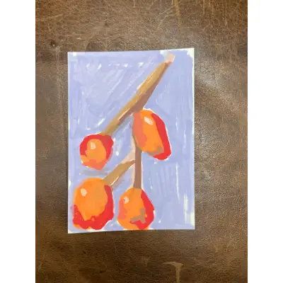 Botanical ACEO Original Painting aceo art card thumbnail 2
