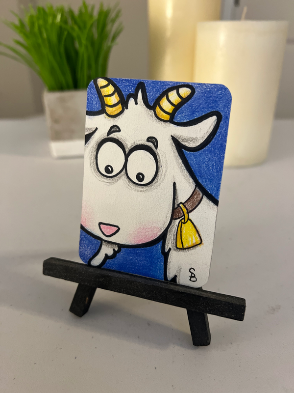 G.O.A.T aceo art card