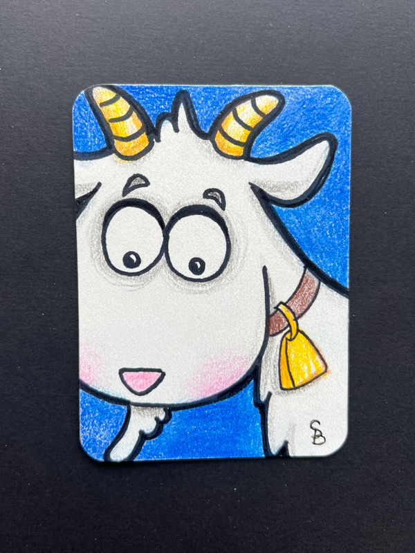 G.O.A.T aceo art card