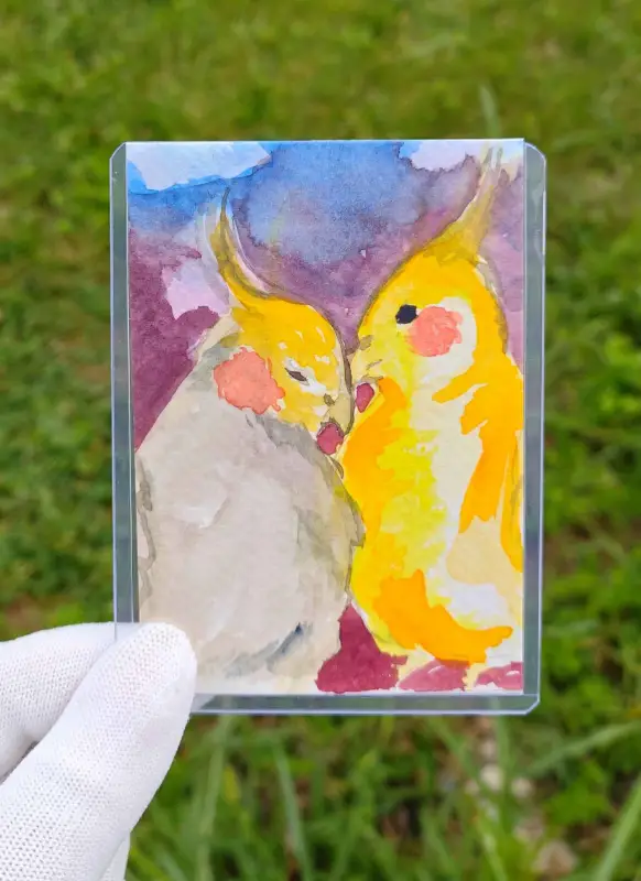Love Teils aceo art card