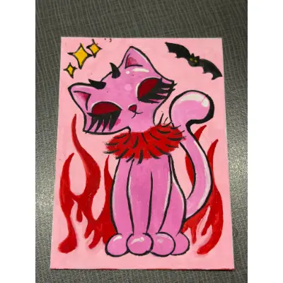 Lucy aceo art card thumbnail 1