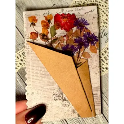 Forever Flowers aceo art card thumbnail 1