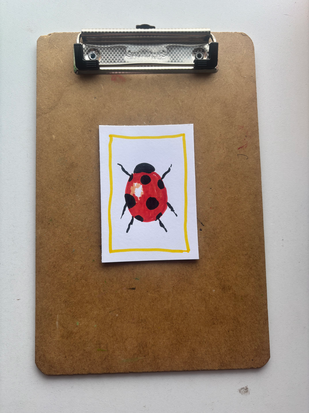 “Lady bug” aceo art card