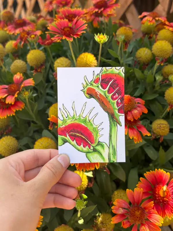 ACEO Original "Buzz Eaters" aceo art card