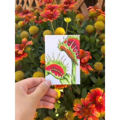 ACEO Original "Buzz Eaters" aceo art card thumbnail 1