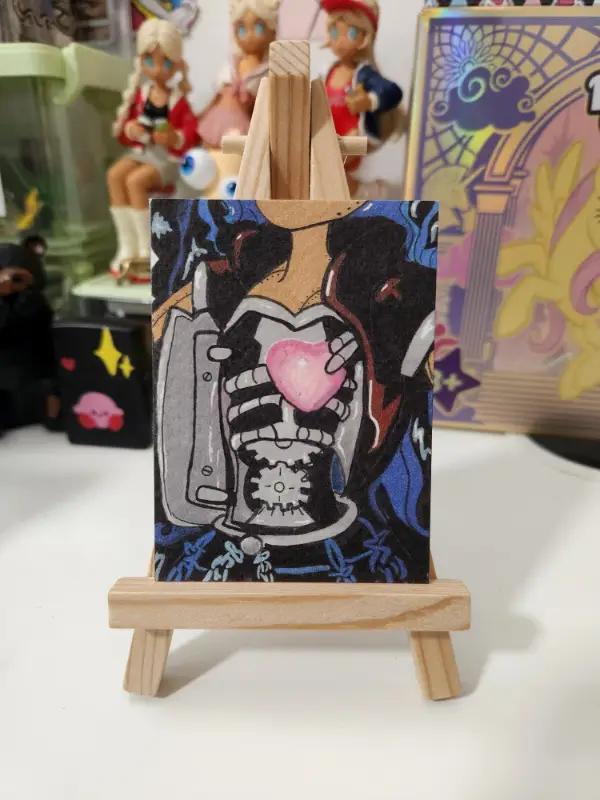 Steampunk At Heart aceo art card