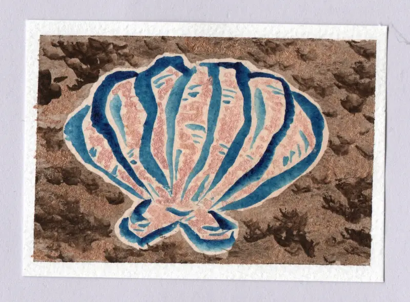 SCALLOP aceo art card