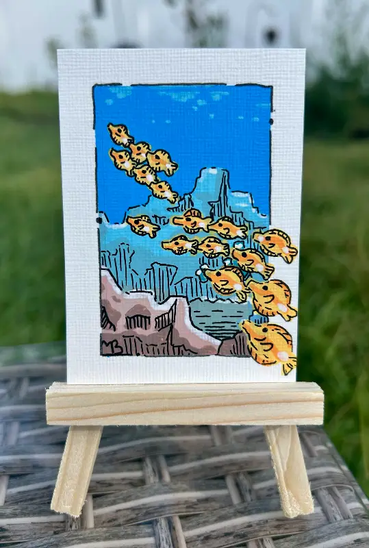 School of Tangs aceo art card